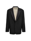 Maison Margiela Striped Single Breast Blazer Jacket