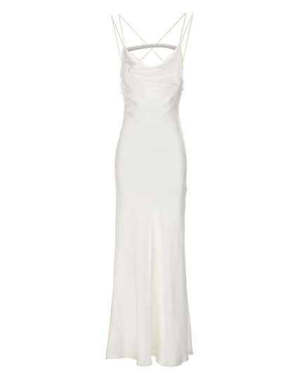 Nué Venus Crystal-embellished Slip Dress In White