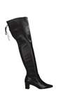 MANOLO BLAHNIK BOOTS GIOVANNA LEATHER BLACK