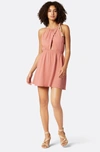 Joie Eve Halter Minidress In Pink