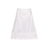 Gucci White Cotton Skirt In Cotton