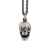 GUCCI Skull Pendant with Hinged Jaw and Diamond Eyes in Sterling Silver