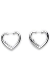 AMBUSH AMBUSH SILVER BRASS MINI HEART EARRINGS