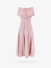 Philosophy Di Lorenzo Serafini Broderie-anglaise Long Dress In Pink