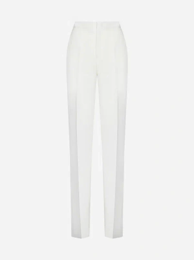 Tagliatore Linen Trousers In White