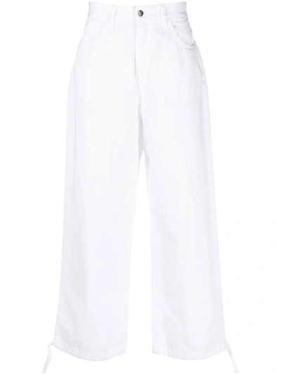 Société Anonyme Logo Patch Wide Leg Jeans In White