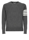 Thom Browne Milano Stitch Pullover In Grey
