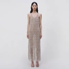 Simkhai Baikal Crystal Mesh Dress In White