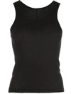 Wardrobe.nyc Release 04 Ribbed Tank Top In Black