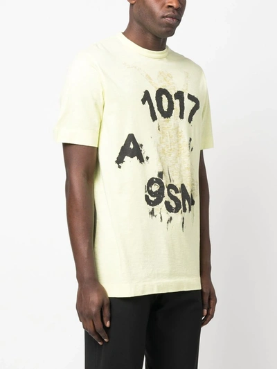 Alyx Logo-print Detail T-shirt In Washed Out Yellow