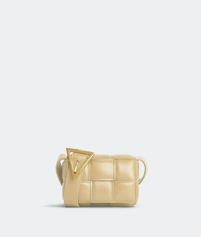 Bottega Veneta Padded Candy Cassette Bag In 1520 Taupe-gold