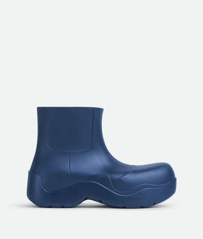 Bottega Veneta Blue Puddle Boots In 4006 Cruise