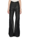 Rick Owens Bolan Stretch Denim Bootcut Jeans In 09 Black