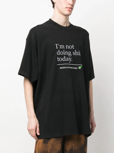 Vetements T-shirt In Black