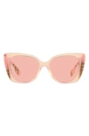Burberry Woman Sunglass Be4393 Meryl In Pink