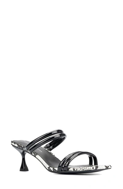 Fashion To Figure Women's Lanna Wide Width Heels Sandals In Black