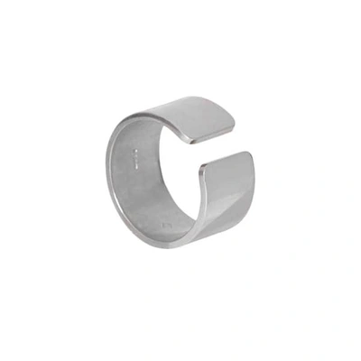 Edge Only Gap Ring Mens Silver