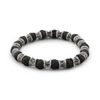 Gucci Lava Beads Oxidized Sterling Silver Bracelet In Silver