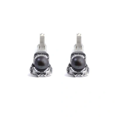 Gucci Shark Jawbone And Pearl Cufflinks
