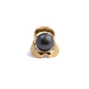 Gucci Shark Jawbone And Pearl Tie Pin Gold