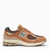 New Balance Suede And Mesh Sneakers With Peculiar Print In Beige
