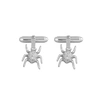 EDGE ONLY Spotted Bug Cufflinks in Silver 