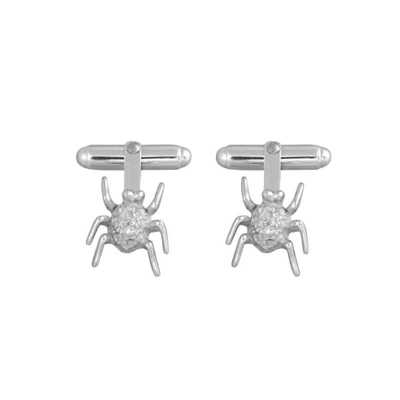 Edge Only Spotted Bug Cufflinks In Silver 