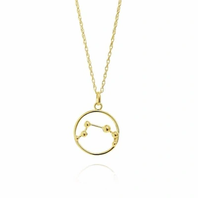 Yasmin Everley Jewellery Aries Astrology Necklace In 9ct Gold