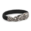 Gucci Alligator Clasp Bracelet In Silver 18kt Gold And Rubies In Clasp