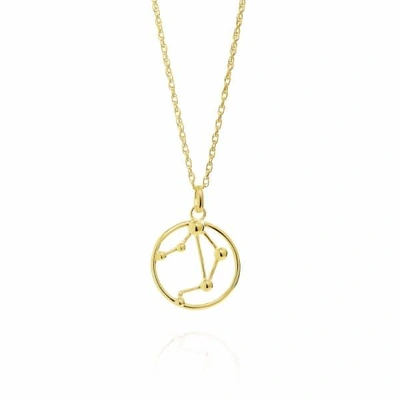 Yasmin Everley Jewellery Libra Astrology Necklace In 9ct Gold