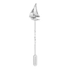 Gucci Sail Boat Tie Pin Silver