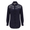 Gucci Midnight Blue Classic Silk Shirt In Silk