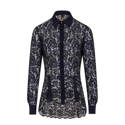 Gucci Midnight Blue Lace Shirt