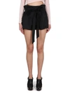 Philosophy Di Lorenzo Serafini High-waisted Shorts With Bow Belt In Black