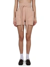 Philosophy Di Lorenzo Serafini High-waisted Tailored Shorts In Pink