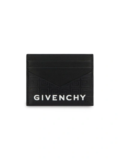 Givenchy Women's G Cut Card Holder In 4g Leather In Black