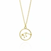 Yasmin Everley Jewellery Aquarius Astrology Necklace In 9ct Gold