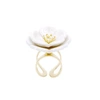 POPORCELAIN PORCELAIN PLUM BLOSSOM STATEMENT RING