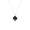 NO 13 Sami Black Pyramid Pendant Necklace