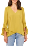 VINCE CAMUTO FLUTTER SLEEVE TUNIC