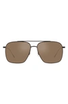 Oliver Peoples Men's Dresner Titanium & Crystal Aviator Sunglasses In Tortoise