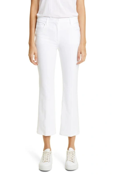 Theory Five-pocket Kick Flare Pants In White