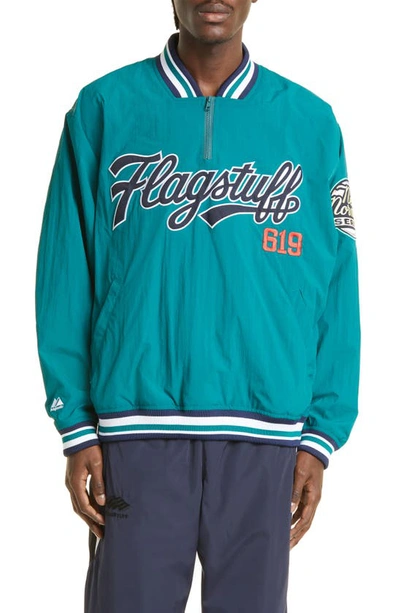 FLAGSTUFF VARSITY JACKET(xMAJESTIC)