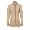 Gucci Beige Lace Shirt In Lace