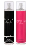 Kenneth Cole Body Mist Fragrance Set In Black/ Reaction