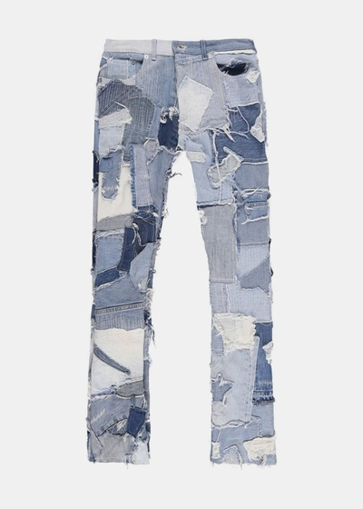 Gallery Dept. Logan Jeans Im Patchwork-look In Indigo