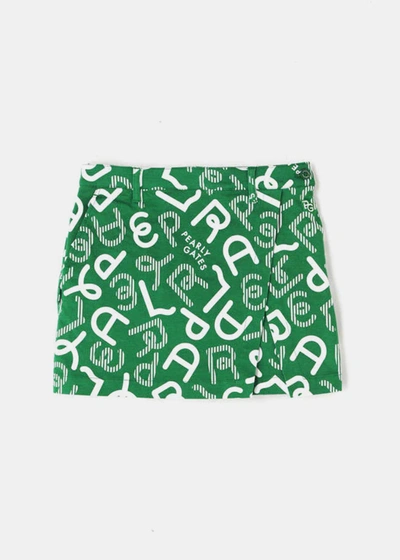 Pearly Gates Green Grosgrain Stretch Skirt