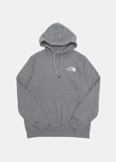 The North Face Grey Box Nse Hoodie In Tnf Medium Grey Heather/tnf Black