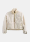 The North Face Off-white Extreme Pile Sweatshirt In Gardenia White