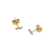 MYIA BONNER GOLD MINI FACETED BAR STUD EARRINGS